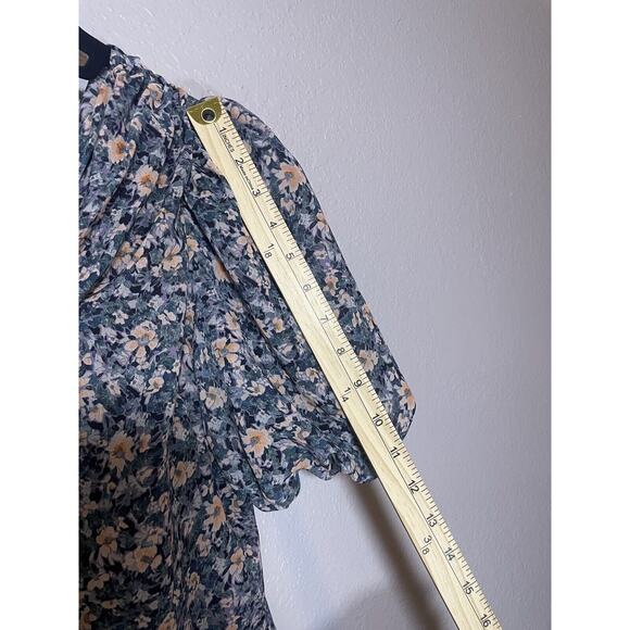 ASTR The Label Santorini Women's Floral Ruffled One Shoulder Midi Dress Size L - Picture 4 of 8